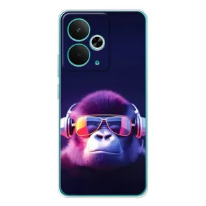 Чехол с Обезьянами Realme 14T - (AlphaPrint) (Стильная обезьяна)
