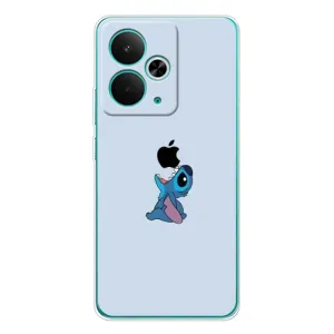Чохол з принтом Стіч на Realme 14T (Stitch apple)