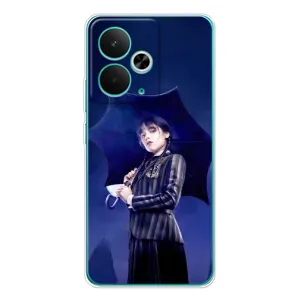 Чохли Венсдей на Realme 14T Уенсдей (AlphaPrint) (Венздей з парасолькою)