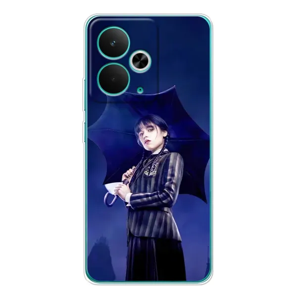 Чехол с принтом «Уэнздей с зонтом» для Realme 14T Чехол с принтом «Уэнздей с зонтом» для Realme 14T