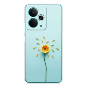 Чохли з квітами для Realme 14T (VPrint) (Жовта квітка)