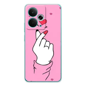 Чохол з принтом для Realme 14T (AlphaPrint - Знак сердечка) (Знак Love)