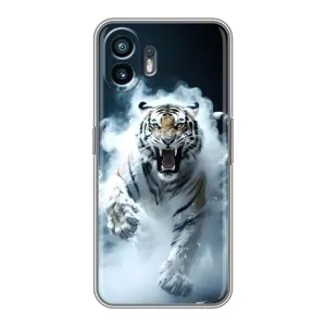 Чехол с принтом «Белый тигр в дыму» для Realme 15 Lite