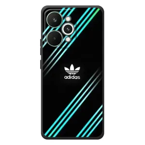 Чохли Адидас для RealMe 15 Pro (AlphaPrint) (Адідас з полосами)