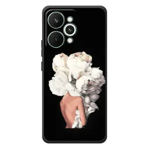 Чехлы (ART) Цветы на RealMe 15 Pro (VPrint) (Білі квіти)
