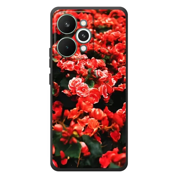 Чохол з принтом «Квіти червоні» для Realme 15 Pro Чохол з принтом «Квіти червоні» для Realme 15 Pro