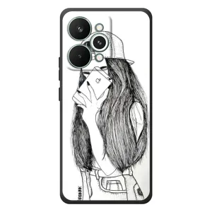 Чохол з друком для RealMe 15 Pro - (Мода) (AlphaPrint) (Фото дівчини)