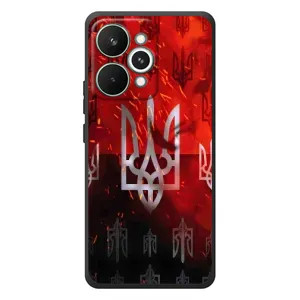 Украинские Чехлы для RealMe 15 Pro с картинкой УПА (AlphaPrint) (ГЕРБ УПА)