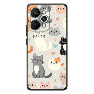 Чехол с рисунком кот на RealMe 15 Pro (Коллаж котов)
