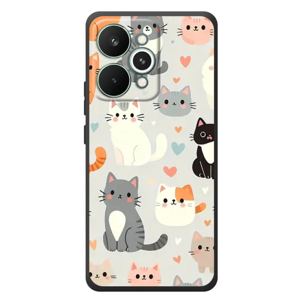 Чехол с принтом «Коллаж котов» для Realme 15 Pro
