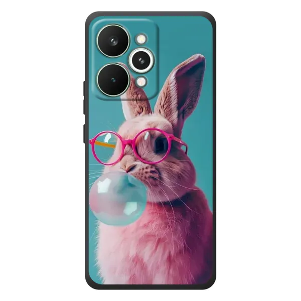 Чехол с принтом «Кролик в очках» для Realme 15 Pro