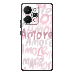 Чехол с розовым рисунком для RealMe 15 Pro (Аморе любовь)