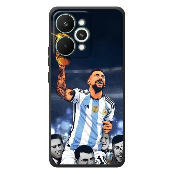 Чохол з принтом «Мессі з кубком» для Realme 15 Pro Чохол з принтом «Мессі з кубком» для Realme 15 Pro