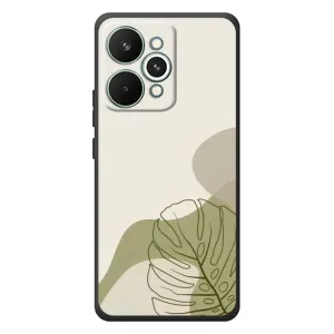 Силконовий чохол з принтом в квітах на RealMe 15 Pro (Зелена монстера дизайн)