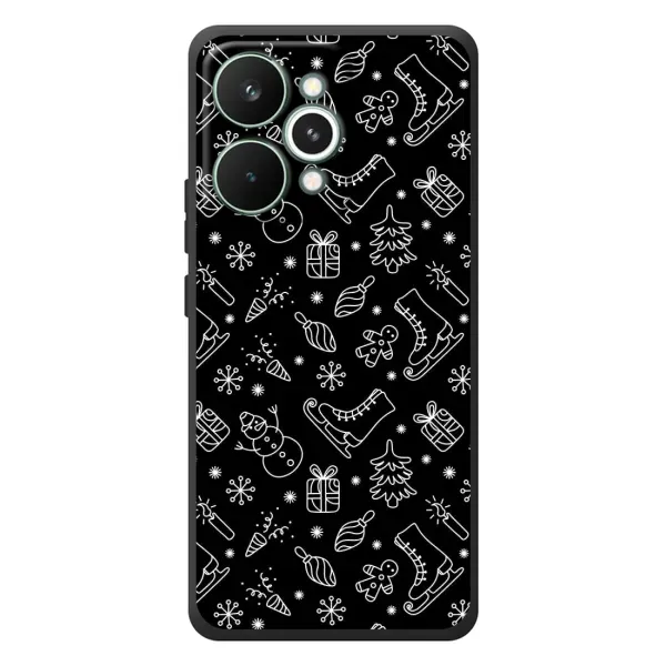 Чехол с принтом «Новогодний фон» для Realme 15 Pro Чехол с принтом «Новогодний фон» для Realme 15 Pro