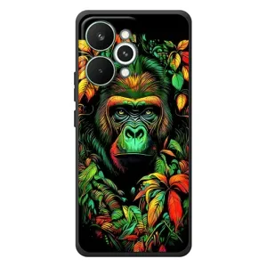 Чохол з Мавпами RealMe 15 Pro - (AlphaPrint) (Мавпа в квітах)