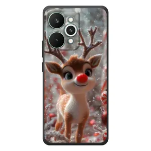 Яскравий чохол для Realme 15 Pro з Зимові Оленята (Олень з носом)