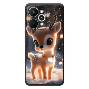 Яскравий чохол для Realme 15 Pro з Зимові Оленята (Оленятко)