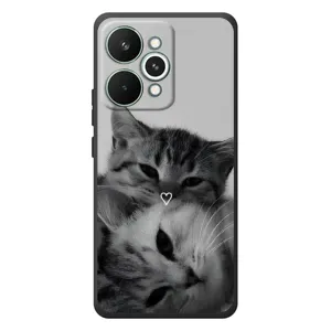 Чехол с рисунком кот на RealMe 15 Pro (Пара котов)