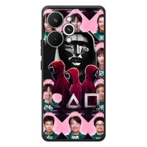 Чехол Гра в кальмара для RealMe 15 Pro (Участники Игра кальмара)