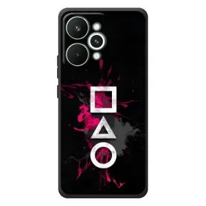 Чехол Гра в кальмара для RealMe 15 Pro (Символы Игра кальмара)