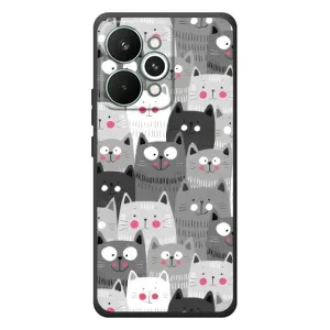 Чехлы с Котиками для RealMe 15 Pro (VPrint) (Рисованные котики)
