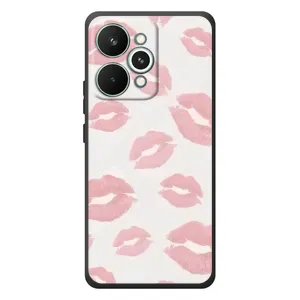Чехол с розовым рисунком для RealMe 15 Pro (Розовые губы)