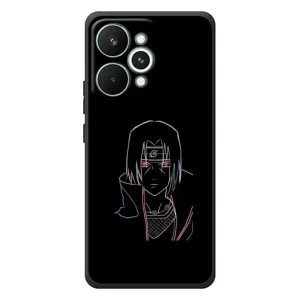 Чехлы на тему: Итачи Учиха для RealMe 15 Pro (AlphaPrint) (силуэт Итачи)