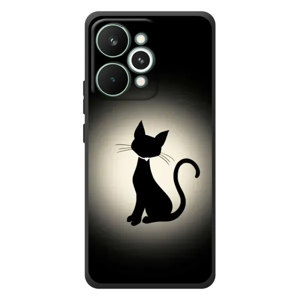Чохол з принтом «Силует котика» для Realme 15 Pro Чохол з принтом «Силует котика» для Realme 15 Pro