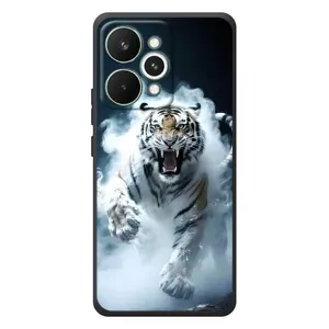 Чехол с картинкой «Хищники» для RealMe 15 Pro (Белый тигр в дыму)