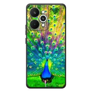 Чохол з пташками на RealMe 15 Pro (VPrint) (Яскравий Павлин)