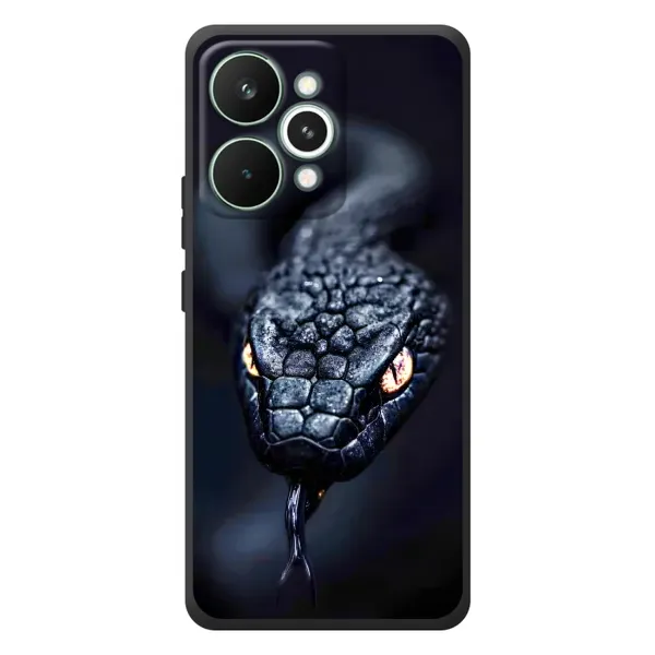 Чохол з принтом «Чорна змія» для Realme 15 Pro