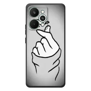 Чехол с принтом для RealMe 15 Pro (AlphaPrint - Знак сердечка) (Значок Love)