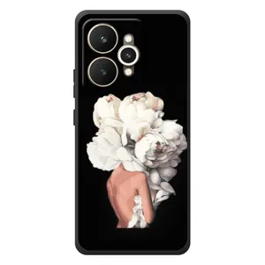 Чехлы (ART) Цветы на Realme 15 (VPrint) (Білі квіти)