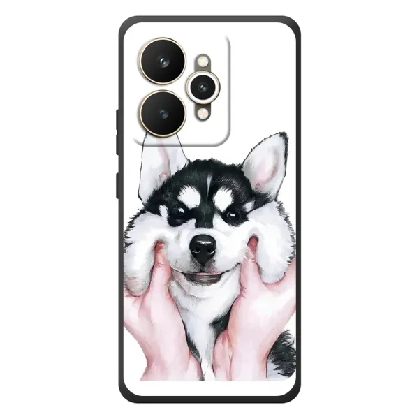 Чехол с принтом «Довольный Хаски» для Realme 15 Чехол с принтом «Довольный Хаски» для Realme 15