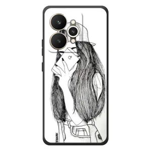 Чохол з друком для Realme 15 - (Мода) (AlphaPrint) (Фото дівчини)