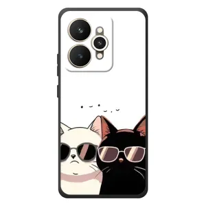 Чохол з малюнком кіт на Realme 15 (Коти в окулярах)