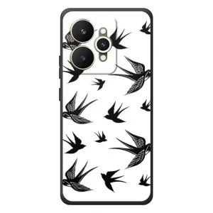Чехол с птицами на Realme 15 (VPrint) (Ласточки)