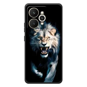 Чехол с картинкой «Хищники» для Realme 15 (Лев в темноте)