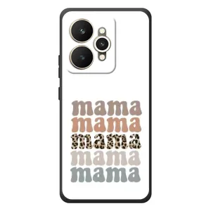 Чехлы для мамы на Realme 15 (Текстовый коллаж мама)