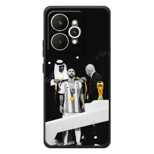 Чохли для Realme 15 (Leo чемпіон) (AlphaPrint) (Мессі коронований)