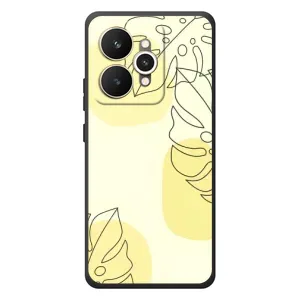 Силконовий чохол з принтом в квітах на Realme 15 (Жовта монстера арт)