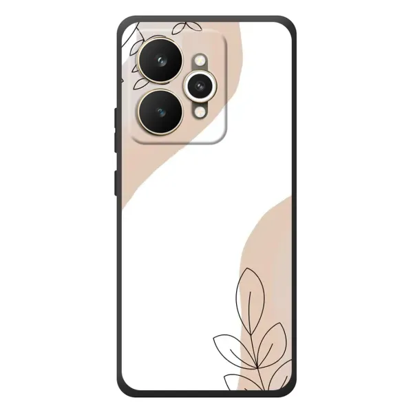 Чехол с принтом «Нюдовая веточка абстракция» для Realme 15