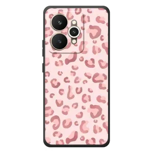 Чохол з розовим принтом для Realme 15 (Рожевий леопард)