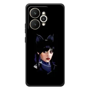 Чохли Венсдей на Realme 15 Уенсдей (AlphaPrint) (серйозна Венздей)