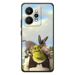 Чохол з мультфільмом Шрек на Realme 15 (Шрек та Осел)