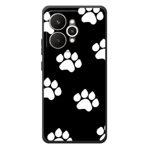 Чехлы с собаками для Realme 15 (VPrint) (Следы собаки)