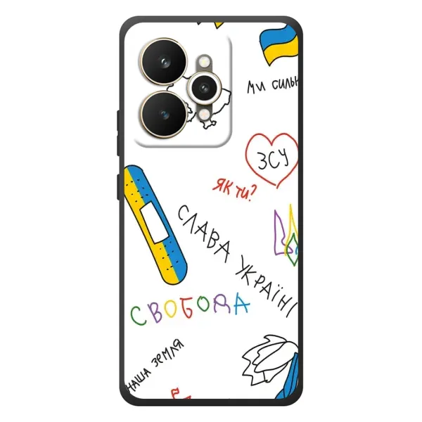Чехол с принтом «Стикер» для Realme 15
