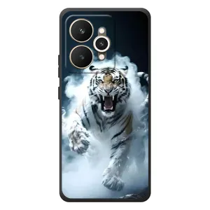 Чехол с картинкой «Хищники» для Realme 15 (Белый тигр в дыму)