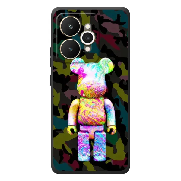 Чехол с принтом «Яркий Bearbrick» для Realme 15